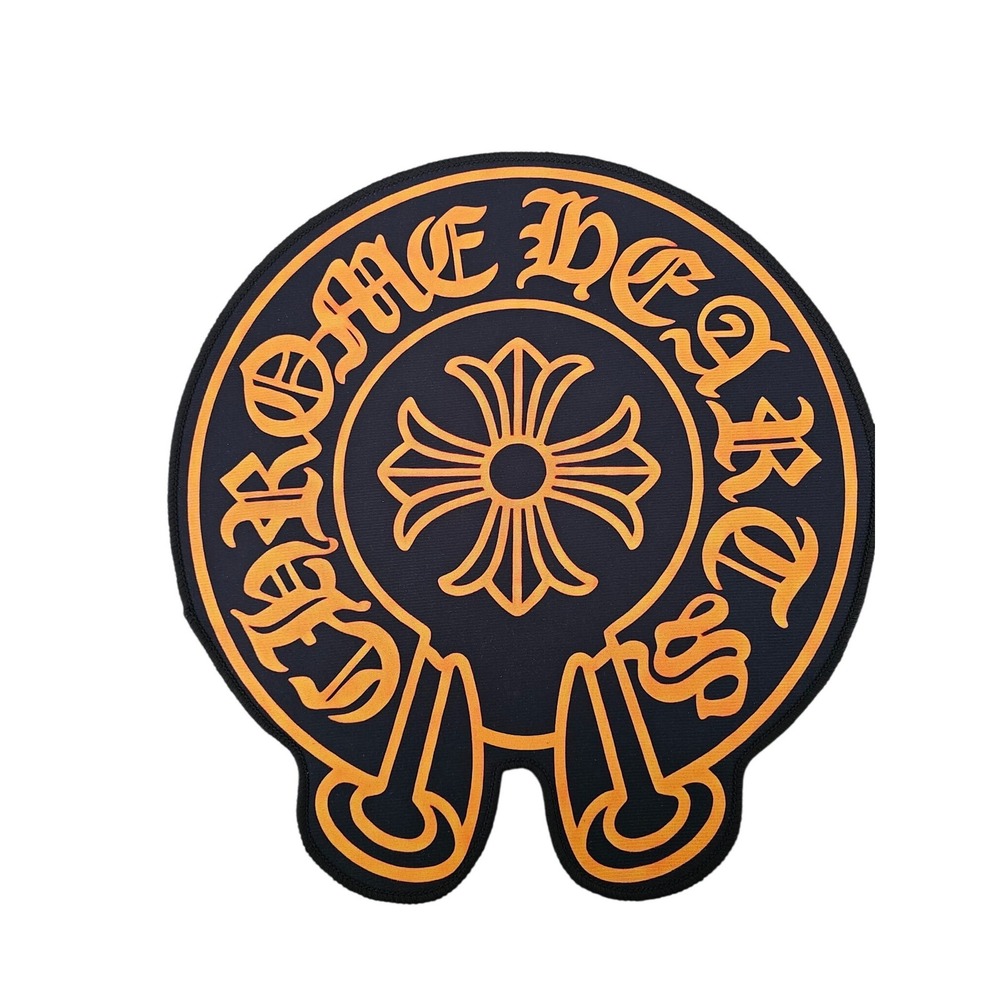 Chrome Hearts CH Orange Rug Non Slip Back